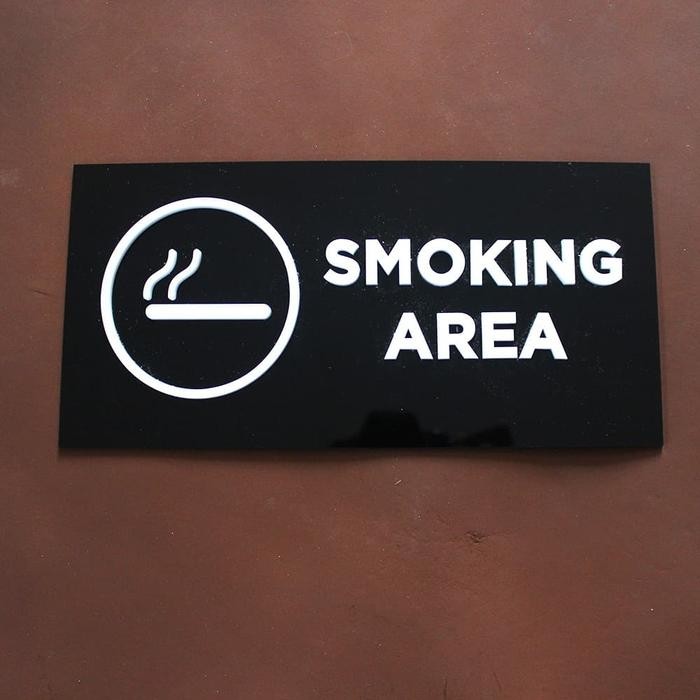 

ACRYLIC SMOKING AREA / PAPAN SMOKING AREA / AREA MEROKOK