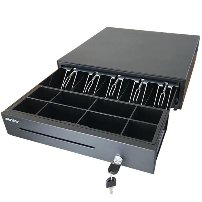 

CASH DRAWER BESAR / LACI KASIR / LACI UANG CODESHOP CK-415 BLACK RJ-11