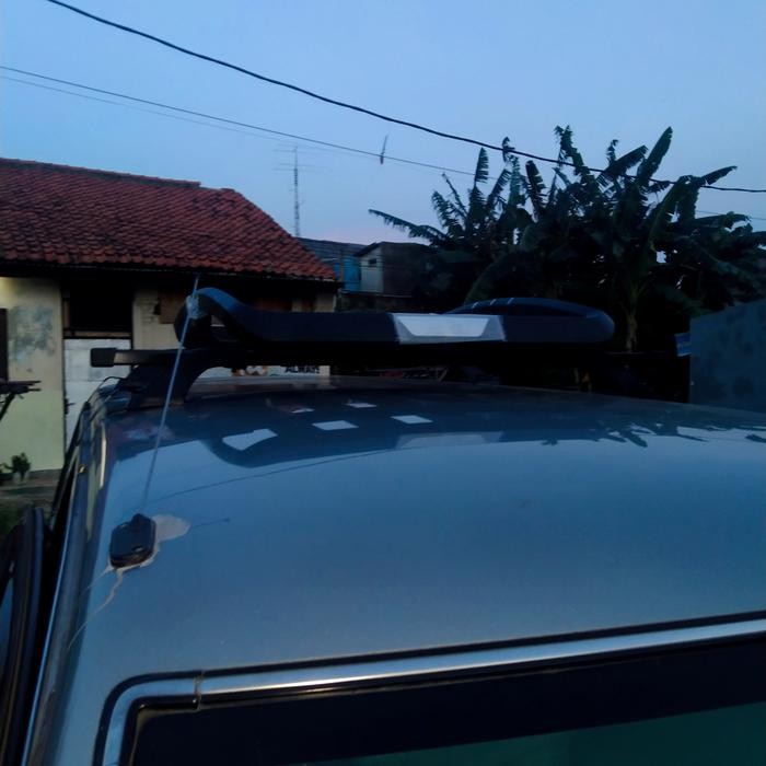 Roofrack Bagasi Atas Mobil Kijang Plus Cross Bar Jepit Pintu Merek Hummer Kecil