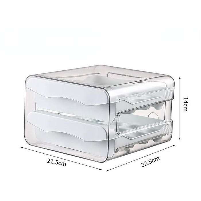 TEMPAT PENYIMPANAN TELUR ACRYLIC RAK TELUR EGG BOX CONTAINER