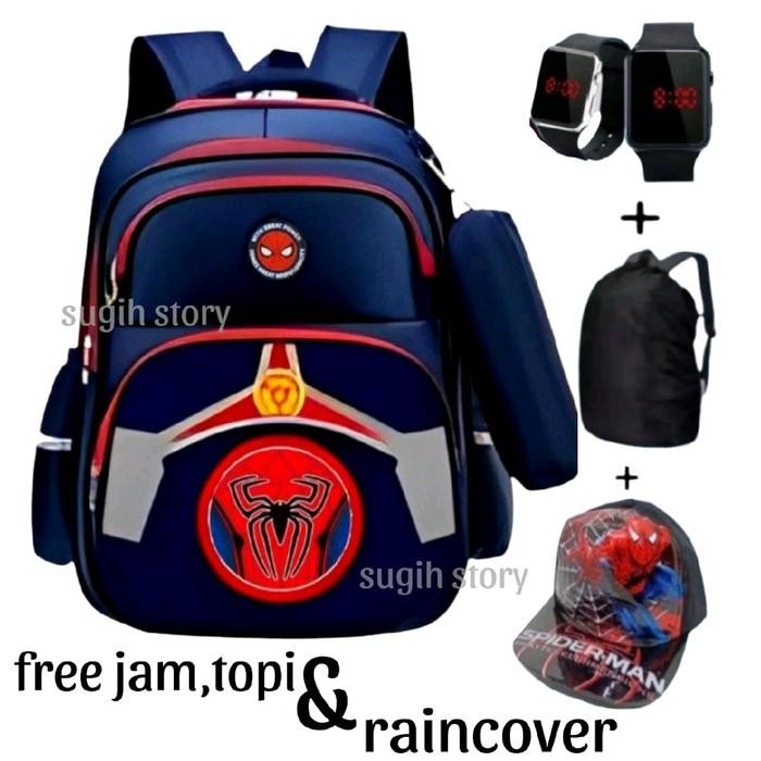 

tas anak laki - tas anak spiderman - ransel sekolah sd anak laki - tas anak cowok