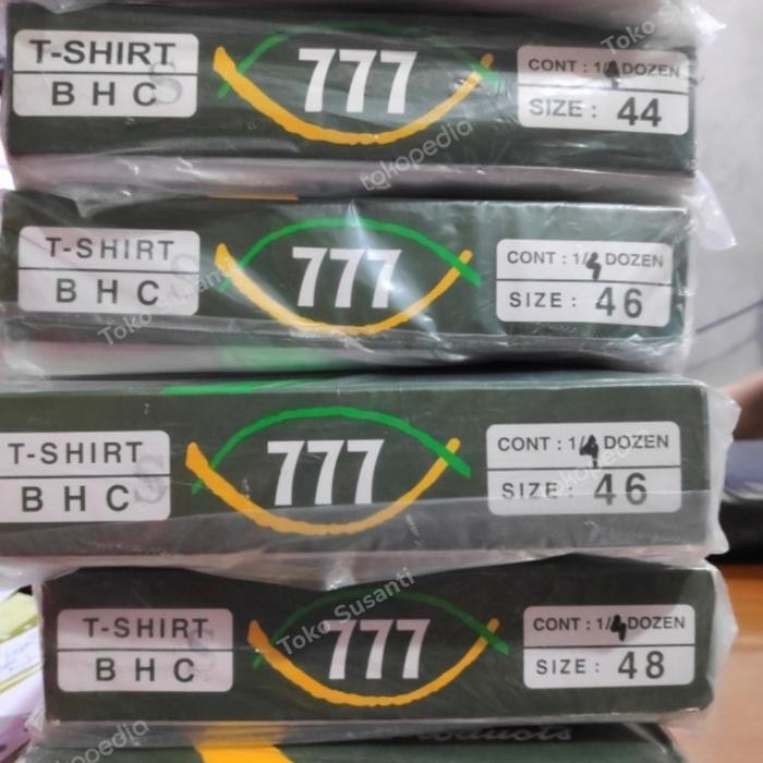 KAOS OBLONG KANCING 777 ASELI ASLI NO 36