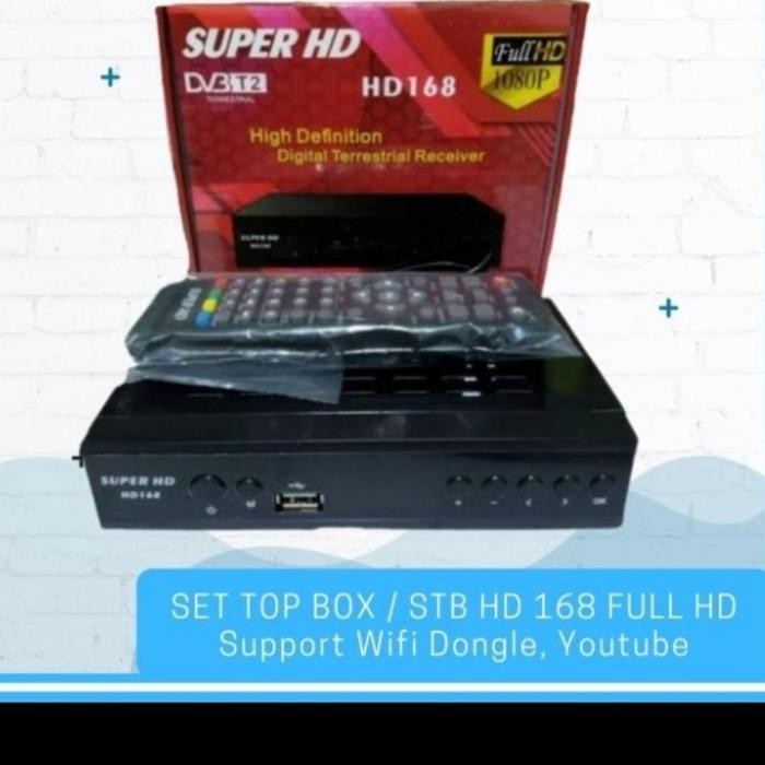 Terlaris set top box tv digital super hd 168 DVB T2 / LGsat SALE