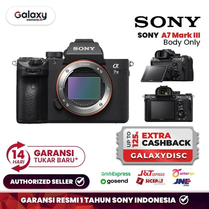 Sony Alpha A7 III / A7 Mark III / A7III / A7 Mark 3 Body Garansi Resmi