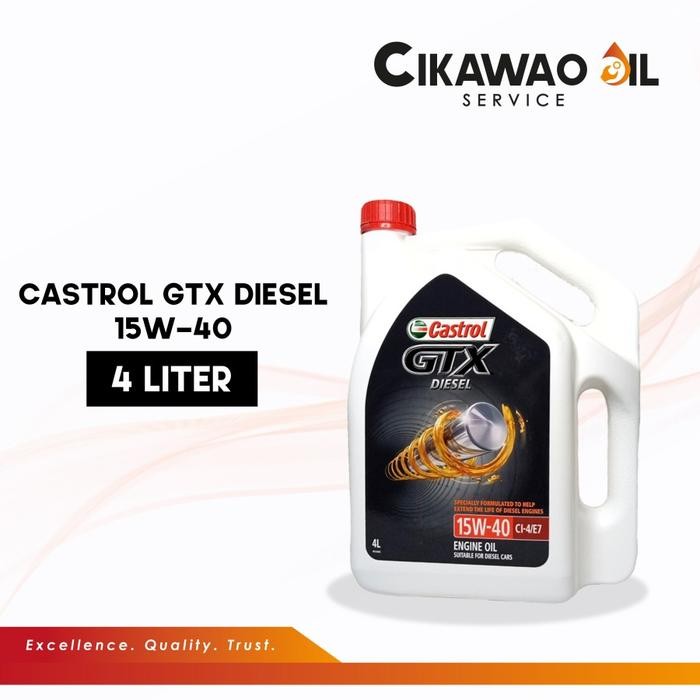 OLI MESIN CASTROL GTX DIESEL 15W-40 4L (UNTUK MOBIL DIESEL)