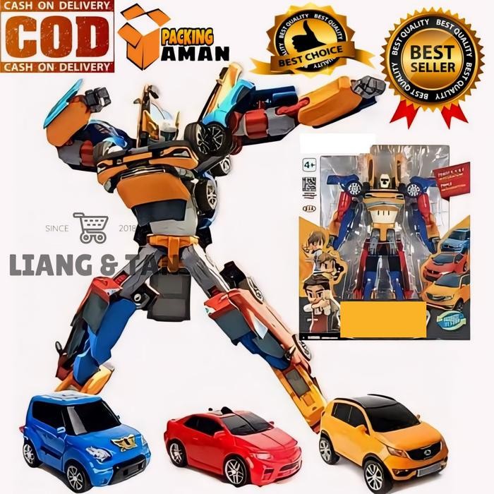 ( BISA COD ) PROMO Mainan Anak Robot 3in1 UK 28CM Mainan Mobil Mobilan Bisa Rubah Jadi Robot Besar /