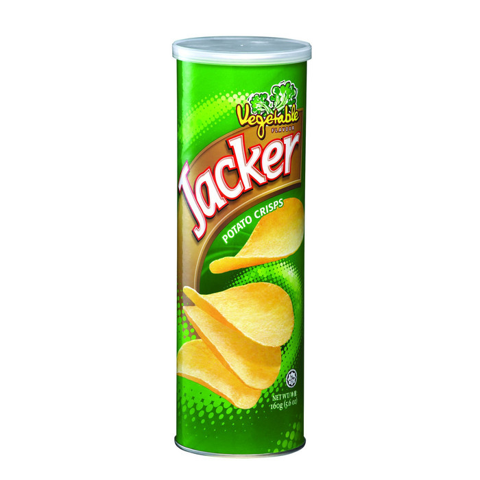 S07043 JACKER POTATO CRISPS VEGETABLE SNACK MALAYSIA 100GR MAJU BERSAMA (20251209)