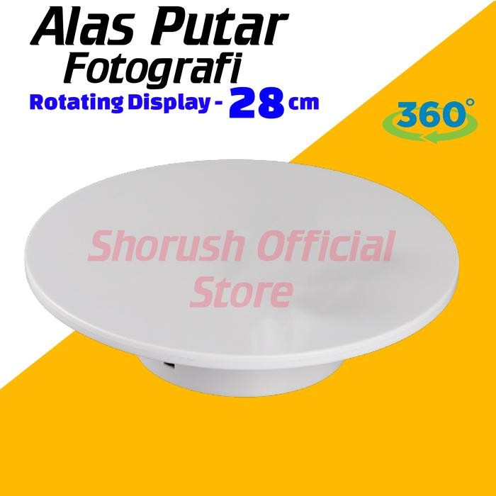 

OJ Alas Putar Fotografi Rotating Display Produk Stand Base 14 cm 20 23 cm 28 cm Hitam Putih
