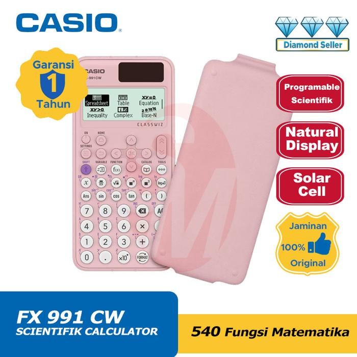 

Casio Kalkulator FX 991 CW Standard Scientific 540+ Rumus Matematika Layar LCD Beresolusi Tinggi