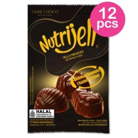 

Stok Baru Nutrijell Dark Choco Ekonomis 12pcs/box