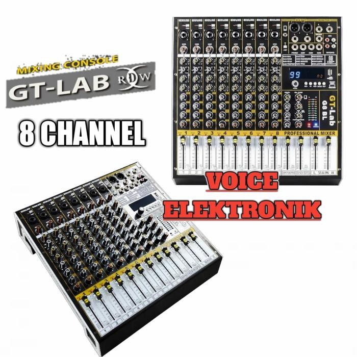 Mixer GT LAB 8 Bluetooth Free Hardcase By RDW