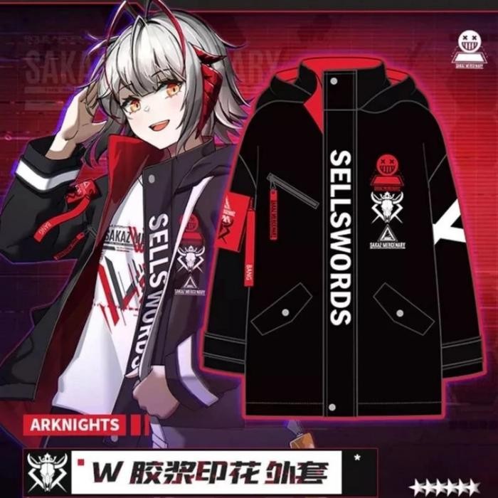 ASLI JAKET PARKA W ARKNIGHT JAKET ANIME AMIYA ARKNIGHT READY STOCK