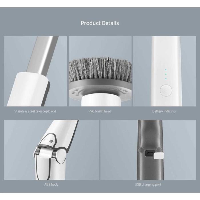 Sikat Elektrik Xiaomi Hurricane Spin Scrubber Spin Youpin Good Papa Pasti Ori