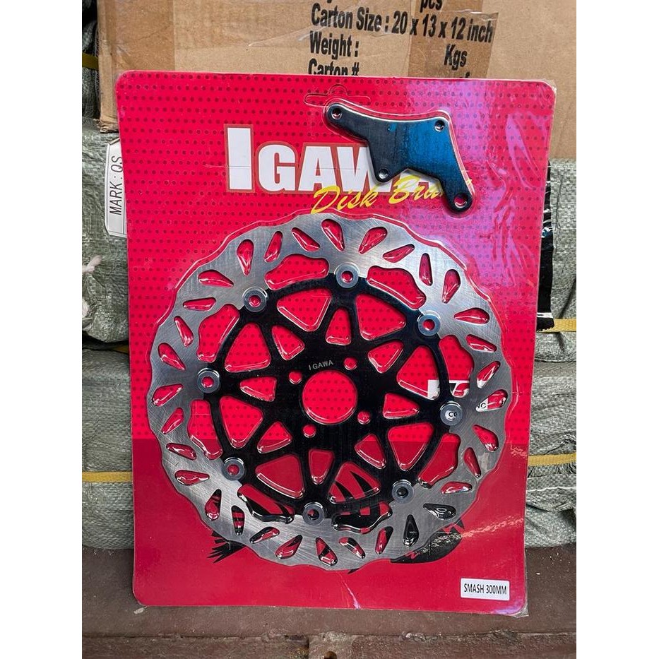 DISC PIRINGAN CAKRAM 300MM+BREKET MODEL PSM SMASH / SHOGUN 125