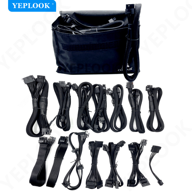 Corsair GPU PCIe 8Pin to 6+2Pin CPU SATA Molex 24Pin Modular Cable