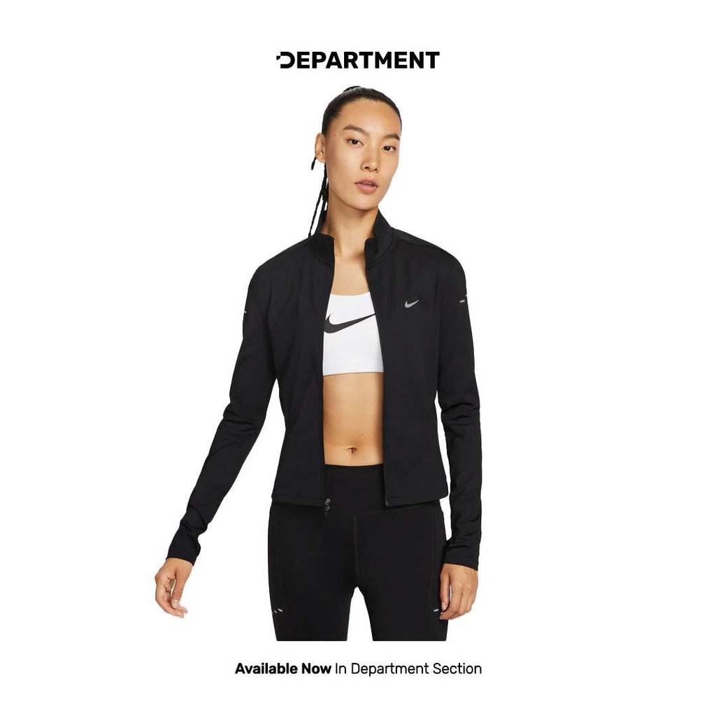 NIKE Jaket Lari Wanita SWIFT DRI-FIT FULL-ZIP MID LAYER IB1999010 ORIGINAL