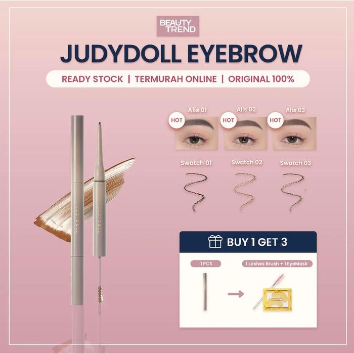 [ready ori] judydoll eyebrow judydoll duo eyebrow pencil judydoll browcara judydoll pensil alis