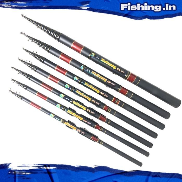 Joran Tegek Orca XiaGuang Kolong Fiber panjang 180cm-450cm dengan ReelSeat Jinbo (TERBAIK) (TERBARU)