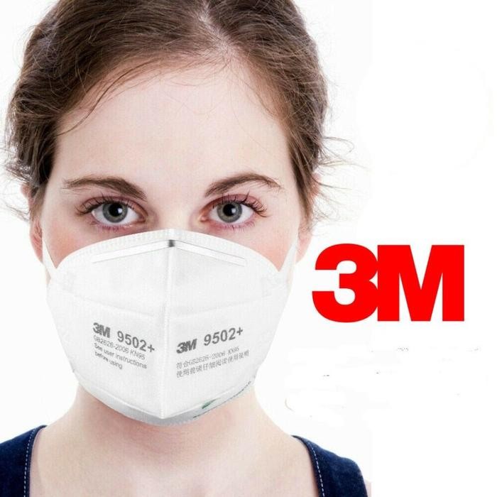 3M 9502+ Masker N95 Particulate Respirator - 1 Box Isi 50 Masker