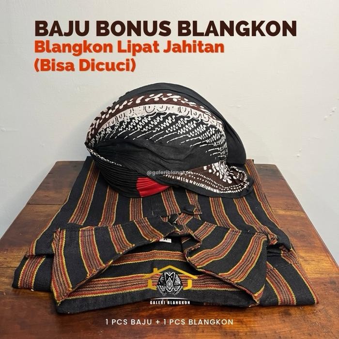 ORIGINAL Baju Lurik Jawa Pakaian ATradisional Laki-laki Surjan Pria Dewasa READY STOCK