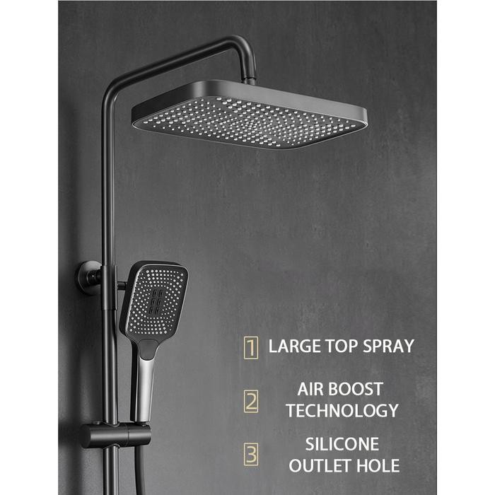 Terbaik Wall Mounted Shower Set Air Panas Dingin Shower Dinding Terlariss 