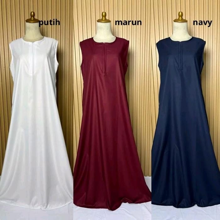080j- Inner Bahan Toyobo Katun Katun Katun Busui Dress Nyaman Gamis Casual Dalaman Baju