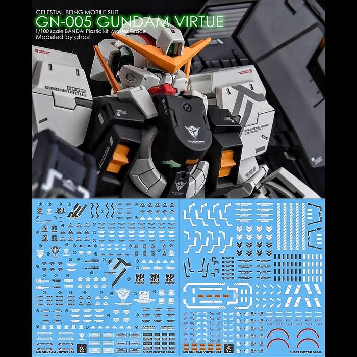 MG GUNDAM VIRTUE/NADLEEH WATER DECAL GHOST CUSTOM