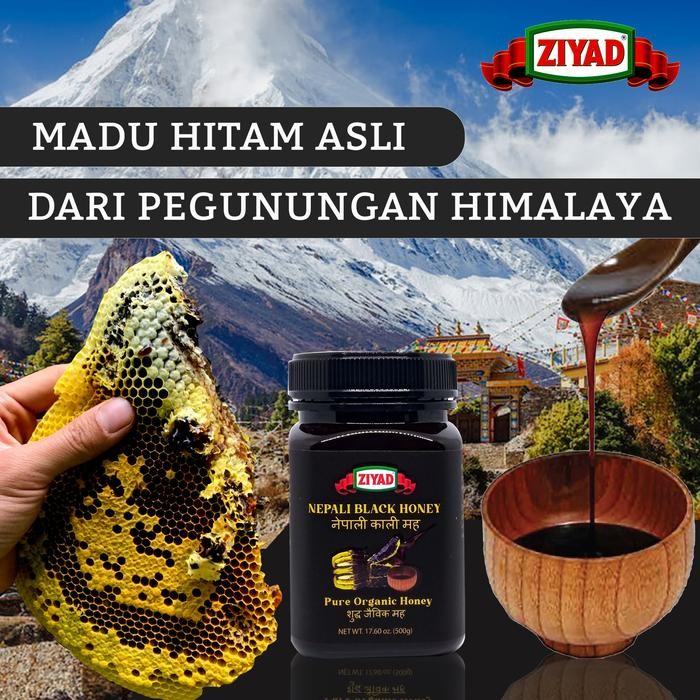 InstanChatYaa- Ziyad Nepali Black Honey Madu Hitam Nepal 500 Gram Asli By Indokuliner
