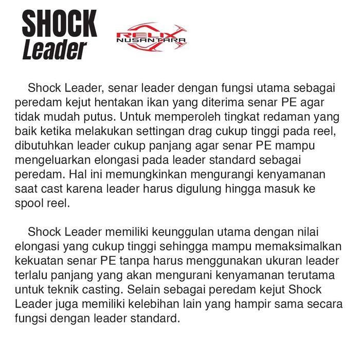 DUniaPancingan- Senar Shock Leader Relix Nusantara Senar Pancing