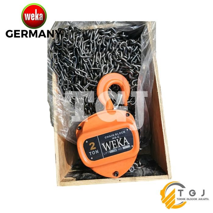 BERKAULITAS Chain block weka 2 ton x 3M 5M 6M 10M 12M 15M katrol takel 2 ton