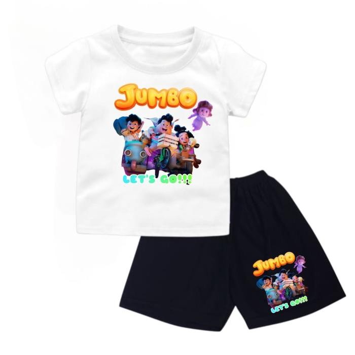 Baju Kaos Setelan Anak Anak Film Bioskop Jumbo Bahan Cotton Combed