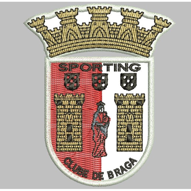 BCP-708 PATCH BORDIR LOGO SC SPORTING CLUBE DE BRAGA