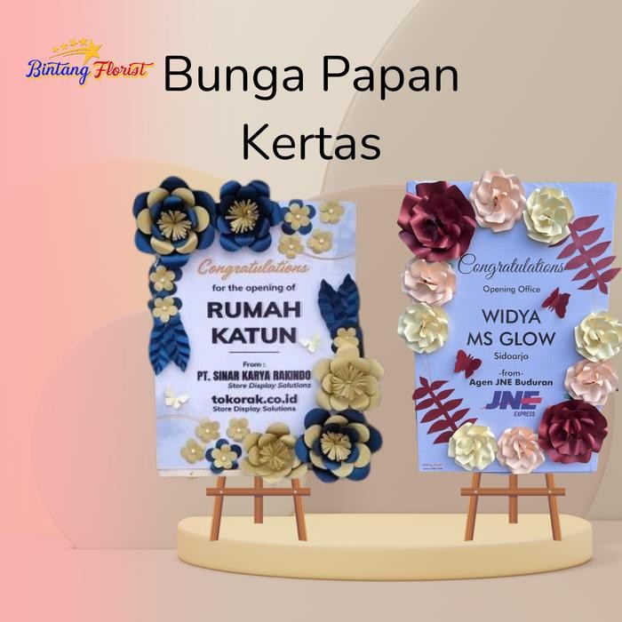 Bunga Papan Kertas Custom Papan Bunga Kertas