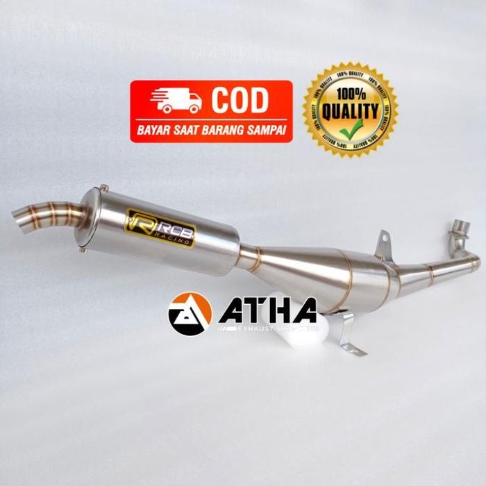 ORIGINAL Knalpot Fizr F1zr 1 Standar racing RCB Stainlles FIZ R F1Z R GARING SUARA NINJA Bulat Foto