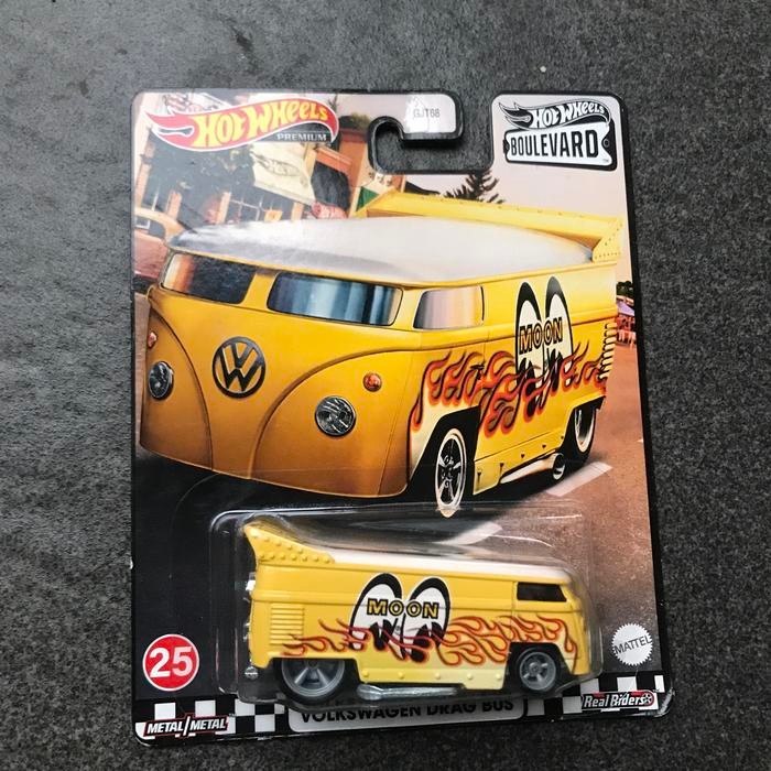 HOTWHEELS BOULEVARD - VOLKSWAGEN DRAG BUS MOON EYES NEW LOOSE KODE 1049