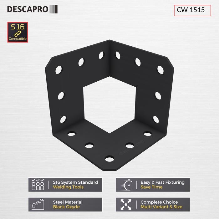 Import Descapro Corner Weld Square CW 1515 System S16 Compatible Termurah