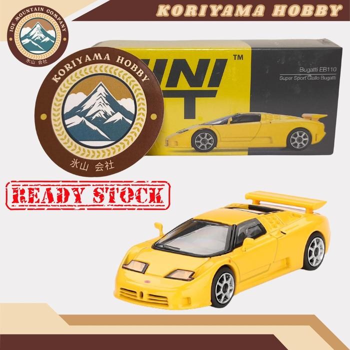 SALE Mini GT 866 1:64 MINI GT: 1/64 Bugatti EB110 Super Sport Giallo Bugatti MiniGT