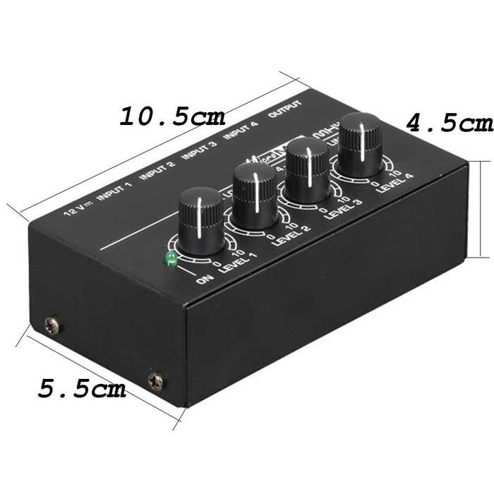 Menarik Mini Mixer Mixer Amplifier 4 Ch - Mx400 Terlariss 