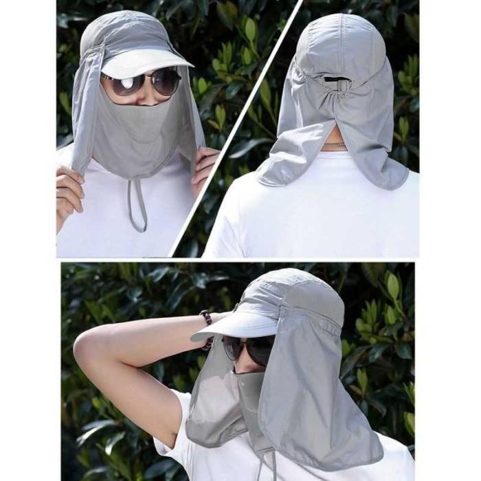 aayk- Topi Mancing Topi Masker Hiking Climbing Tentara Jepang