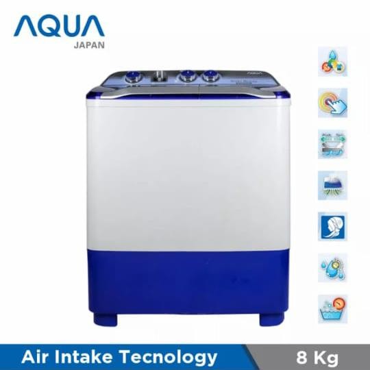 MESIN CUCI 2 TABUNG AQUA QW-880XT