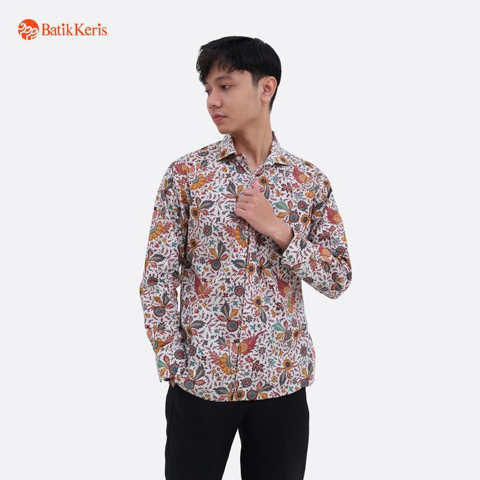 Batik Keris Kemeja Pria Lengan Panjang Batik Keris Reguler Fit Motif Keris Peksi Taman Sari