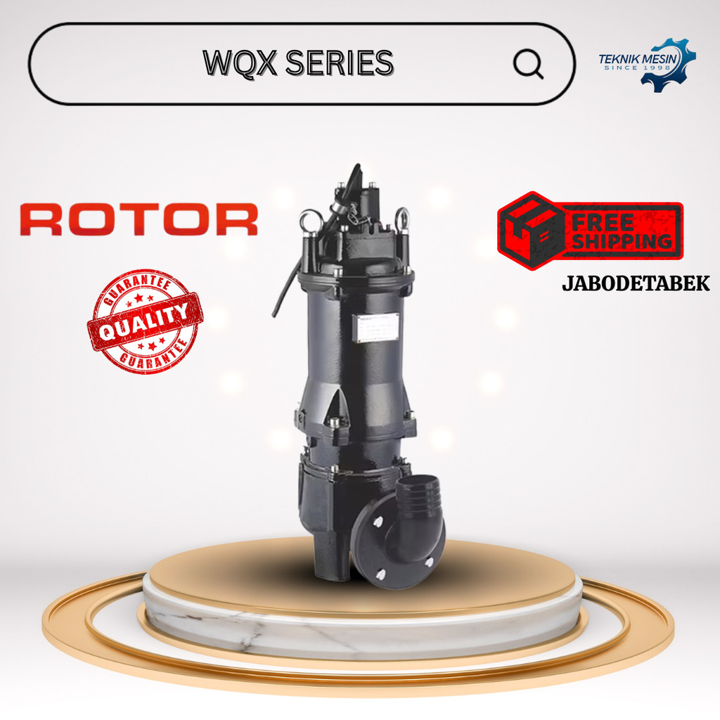 POMPA CELUP 5.5 HP 80WQX40-15-4 4KW 380V SPEED 2850 RPM W/O FLOAT SWITCH / PREMIUM MESIN POMPA ALIRA