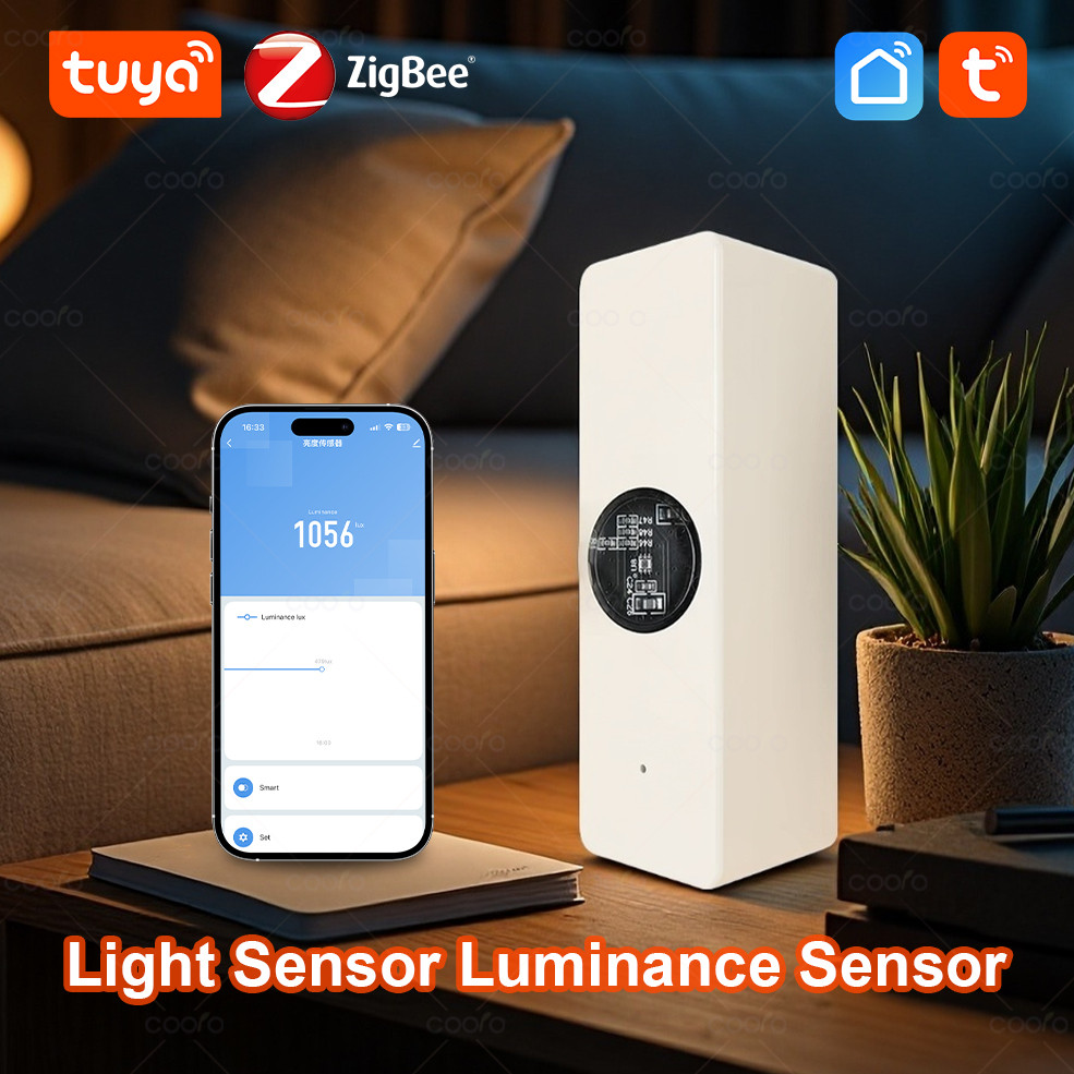 Tuya ZigBee Light Sensor Luminance Sensor ZigBee Beam Sensor Smart Home Automation App Control Tuya