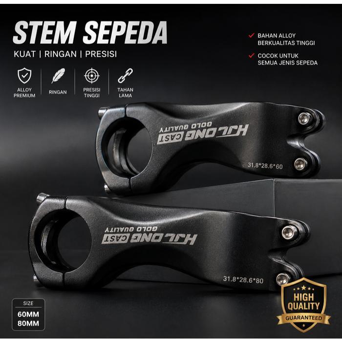 Stem Nunduk 60 80Mm 6 8 Cm 17 Degree 31.8 Mm Alloy Cnc Mtb Xc Am Rb Road Balap N0 Honsun 60Mm 80Mm