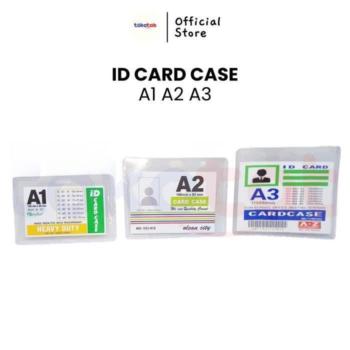 Name Tag Tebal Kaku/ ID Card Case/ Card Holder/ Card Case A1 A2 A3