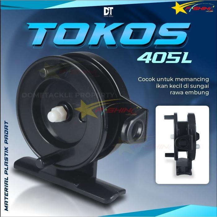 Stars Fishing REEL TOKOS 405 Hitam Pancing Tegek Copper Mandrel 48 gr Reel Pancing Mini Reel Tegek