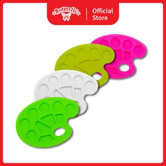 Palette Oval Butterfly - Palet Lukis