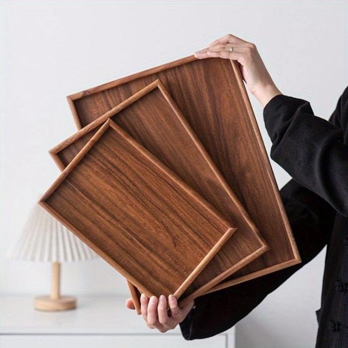 Baki Kayu Nampan / Baki Saji / Display Roti / Nampan Kayu Asli Baki Saji Kayu