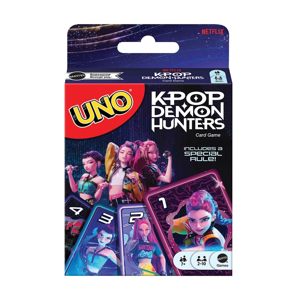 UNO JRV01 Card Game Kpop Demon Hunters Special Rule Version Family Party Entertainment Playing Cards