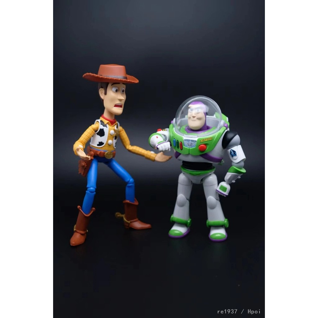 Bandai Toy Story Anime Buzz Lightyear Action Figures Woody Assembly Plastic Model Kit Collection